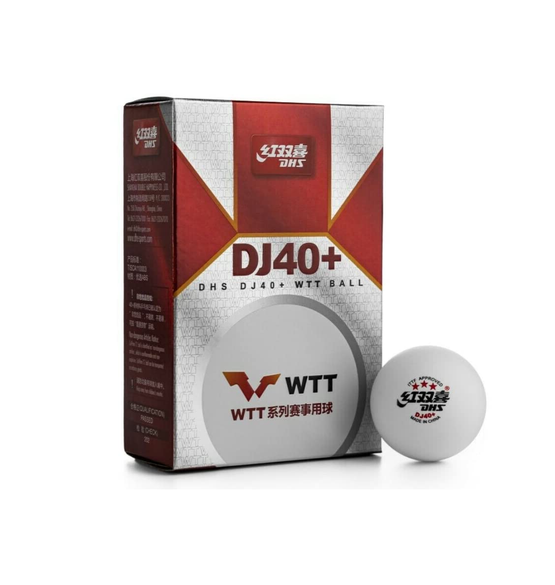 Amazon | DHS-China ABS DJ40+ 3つ星 WTT卓球ボール 2021-2022年